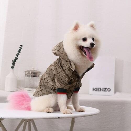 Dog Hoodies Luxury Designer Medium Dog Clothes French Bulldog Schnauzer Corgi Dog Costume Wholesale Dropshipping ZY2001