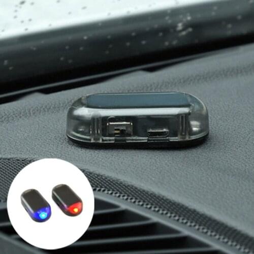 New 1PCS Universal Solar Car Alarm LED Light for Citroen C-Quatre C-Triomphe Picasso C1 C2 C3 C4 C4L C5 Elysee/DS-series