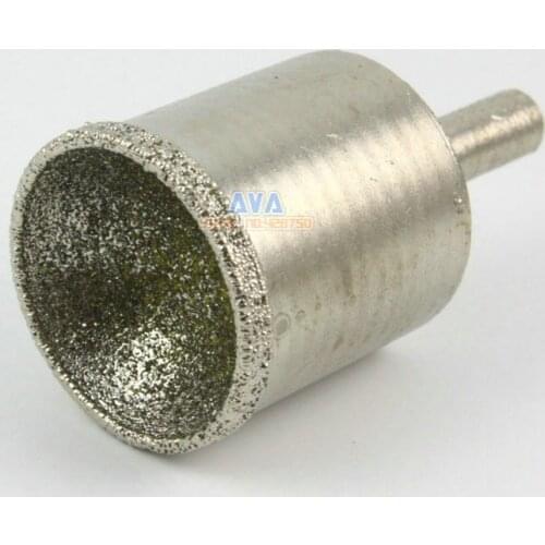 2 Pcs 25mm Diamond Mounted Point Spherical Concave Head Grinding Bit Grit 80