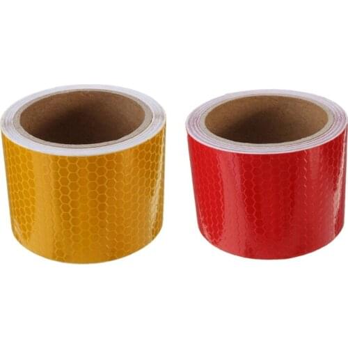 2pcs 5cm x 3 Meter Tape Warning Tape Reflector Tape Security Tape - Orange & Red
