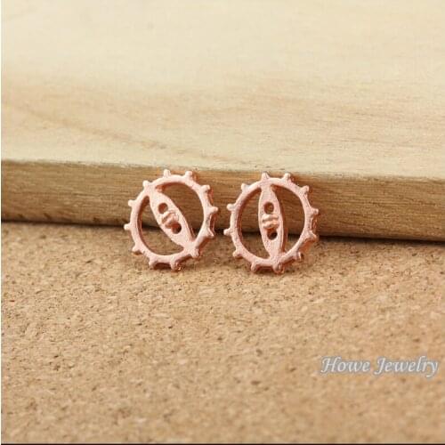 200 pcs Charms Rose Gold-color zinc alloy Steam punk Gear Pendant Fit Bracelets Necklace DIY Metal Jewelry Making 20047