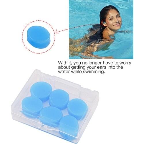 3Pairs/pack Ear Plugs For Sleeping Swimming Waterproof Earplugs Soft Silicone Mud Best Ear Plug Noise Reduction Ear Protection