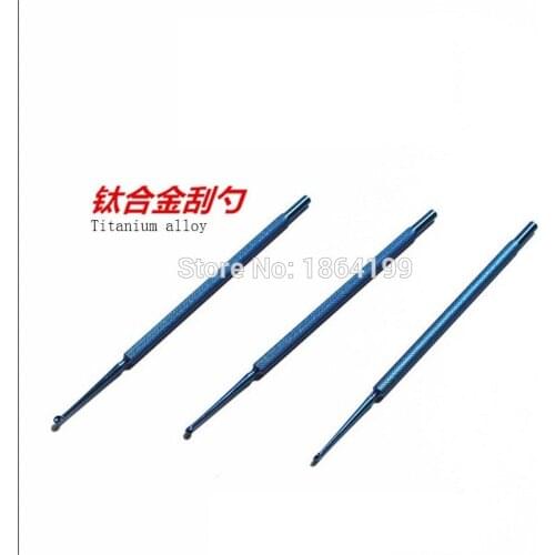 3 Size Titanium alloy Microscopic Instruments Ophthalmic Instruments Tarsal Gland Cysts Tweezers meyerhoefer chalazion curette