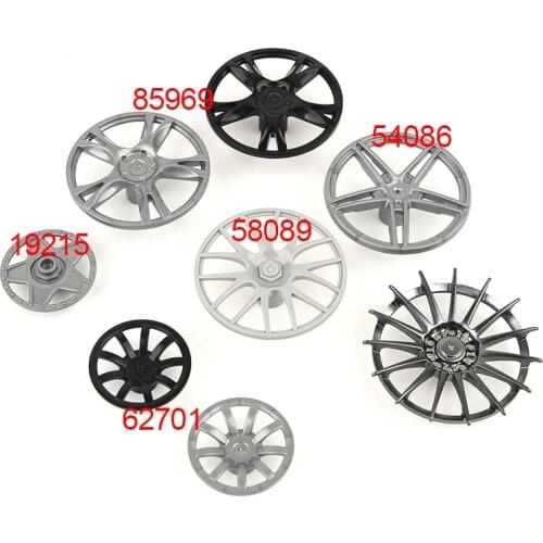 4 PCS 85969 54086 58089 19215 62701 High-tech Wheel Cover Tyre Building Block Bricks Accessories Parts MOC DIY Build Toys