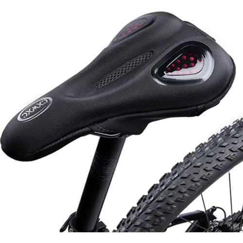 Bike Saddle Cover Soft Comfortable Bicycle Seat Cushion Liquid Silicone Cushion Cover comfortable rebound non-slip Breathable
