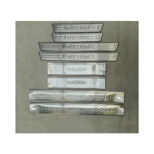 For Hyundai Tucson 2004-2014 High-quality stainless steel Threshold bar Welcome pedal Anti-scratch Car styling