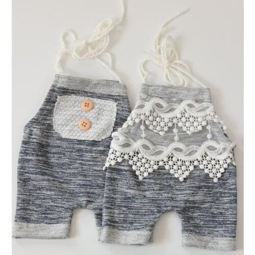 2019 Newborn Pants Photography Props Clothes Boy Hat Set Lattice Outfits Baby Props For Baby Accessories Clothing Studio Photo