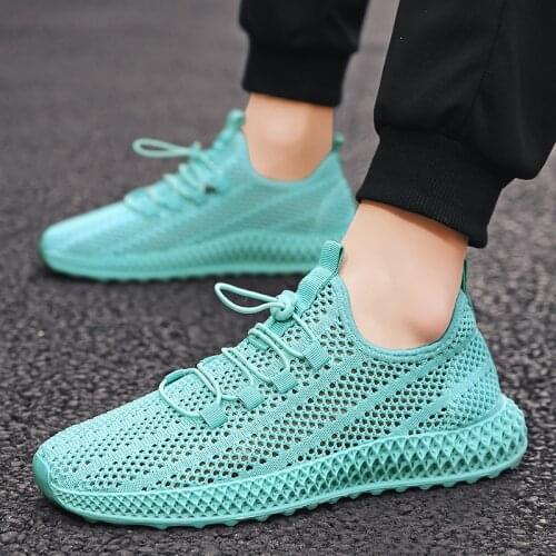 Breathable thin deodorant sweat-absorbent sports running fashion shoes mens tennis shoes wild mesh 2021 new summer