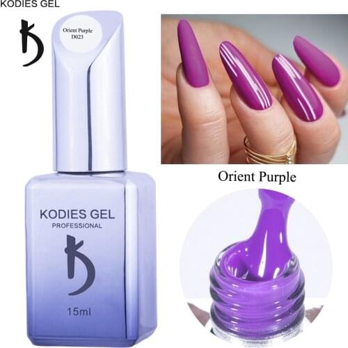 KODIES GEL Nail Gel Polish 15ml Vernis Semi Permanent UV Gellak Purple Violet Acrylic Color Paint Manicure for Nails Art Design