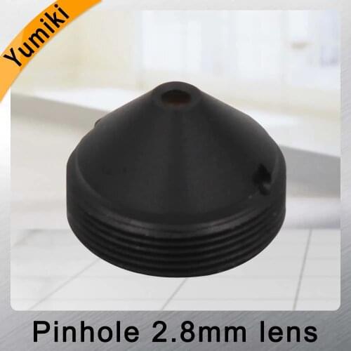 Yumiki infrared surveillance camera pinhole lens 2.8mm M12 thread CCTV lens F2 fixed Iris