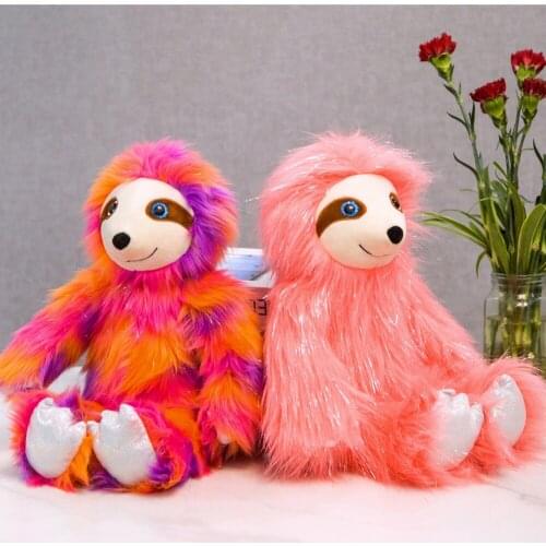 Colorful plush sloth toys soft stuffed aloth animals plush doll birthday gift