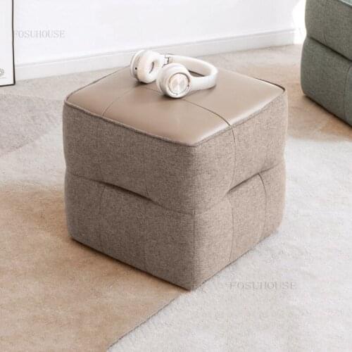 Hallway Porch Bedroom Square Footstool Nordic Small Apartment Hotel Ottomans Modern Minimalist Living Room Sofa Leisure Stools