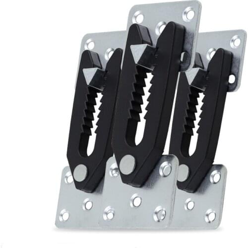 2pcs Furniture Hinge Sofa Connector Hasp Alligator Clip Joint Snap Link Sectional Sofa Connection Fastener Metal Accessories