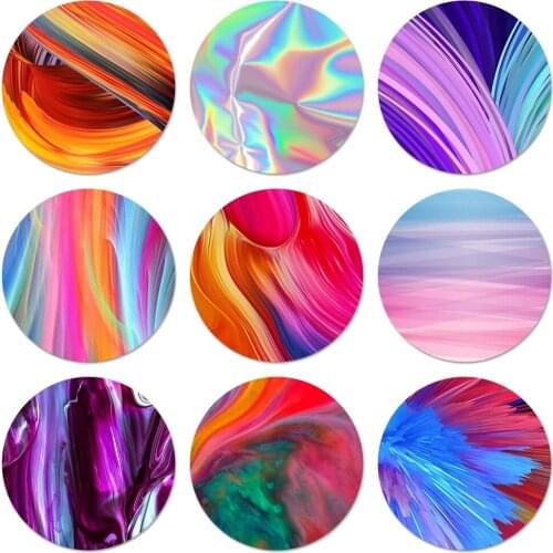 Batic Rainbow Retro Ink Icons Pins Badge Decoration Brooches Metal Badges For Clothes Backpack Decoration 58mm