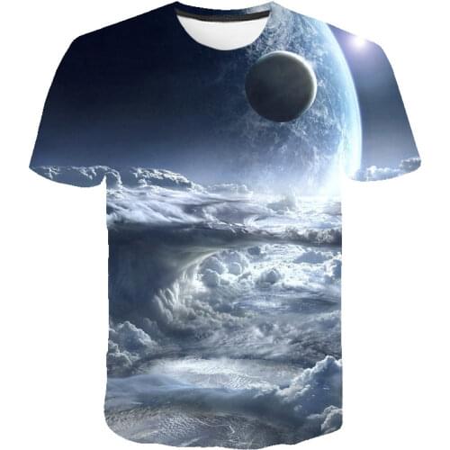 Men Galaxy 3d t-shirt Black hole t shirt Streetwear 3D Printed Psychedelic Clothing T Shirt 2021 Funny Summer Mens Casual Tops
