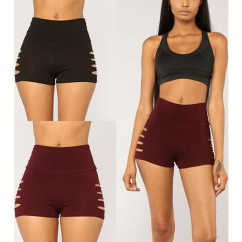 New Style Women Yoga Shorts Sports Shorts Yoga Running Gym Fitness Hot Workout Beach Casual Gym Hollow Out Fashion Hot 2019
