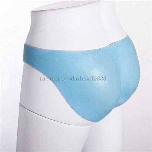 NEW Full Silicone Padded Buttock Enhancer Body Shaper Sexy Panty Blue Bodysuit Bodysuit Sexy Silicone Ass
