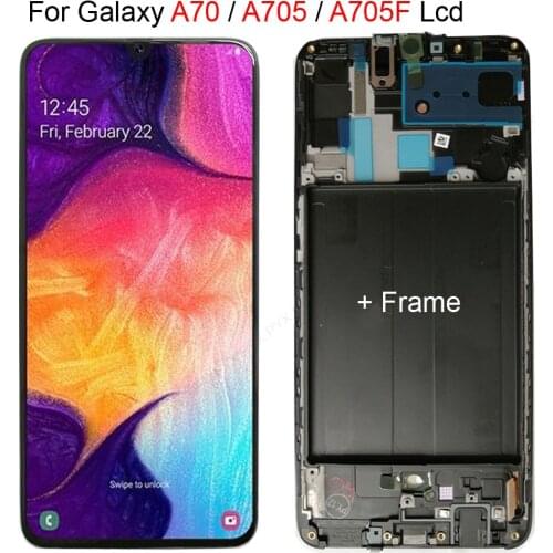Original LCD For Galaxy A70 LCD A705 A705F SM-A705F Display Touch Screen Digitizer Assembly A70 2019 For SAMSUNG A70 LCD A705DS