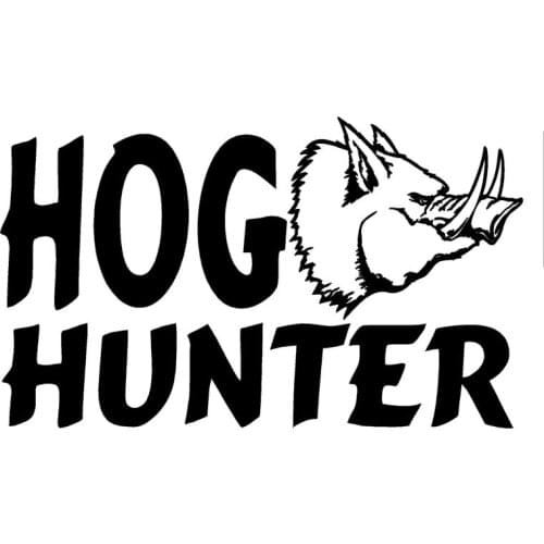17.2CM*10.2CM Hog Hunter Decal Wild Boar Pig Swine Stickers Hunting Car Motorcycle Reflective Car Stickers C8-0491