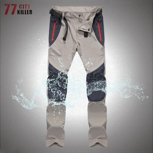 Tactical Waterproof Pants Men Lightweight Quick Drying Cargo Trousers Joggers Male Outdoor Trekking Mens Straight Sweatpants 4XL