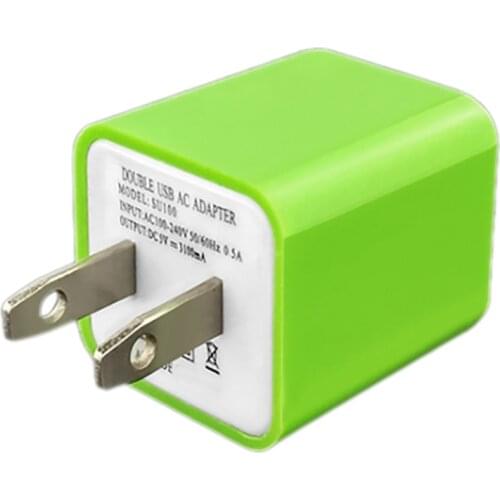 Universal 2-Port USB US Mains Charger Adapter, Wall Charger US Plug