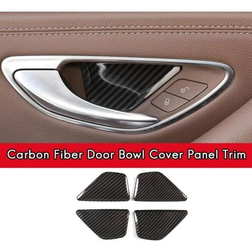 Carbon Fiber Inner Door Bowl Cover Panel for Mercedes Benz C Class W205 15-20 E GLC W213 X243 16-20