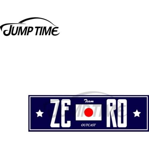 Jump Time 13 x 4cm For Zero Racing Blue Car Style Slap Sticker Oem Car Decal Helmet Motorcycle Sunscreen Vinyl JDM Graphics