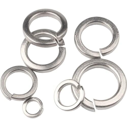 1/5pcs 9/16 5/8 3/4 7/8 1 304 A2-70 Stainless Steel US UK Standard Spring Washer Split Lock Elastic Gasket High Quality