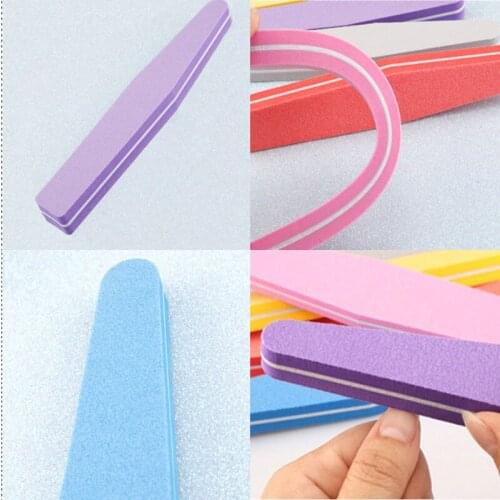 Professional Double-sided Manicure Tools Manicure Tool Nail Polishing New Nail Sanding Sponge Buffers Block Nail File 10PCS