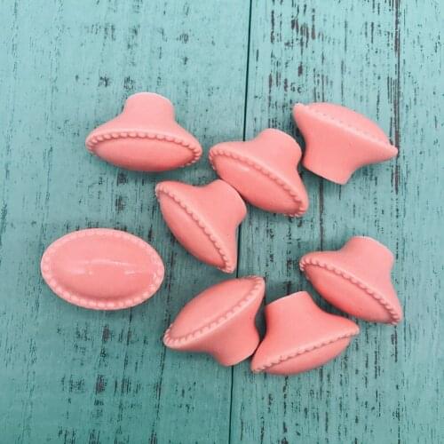 10x Creative Pink Ceramic Oval Shape Drawer Knobs Dresser Cabinet Pulls , Handles Cupboard Pulls Knob Kids Furniture Home Decor