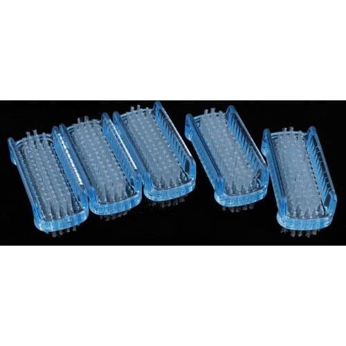 5pcs Double Side Nail Dust Duster Cleaner Brushes UV Gel Nails Art Remover Tools