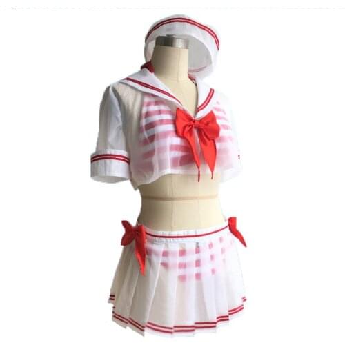 Uzuki Shimamura Navy Bikini Cosplay Costume Custom Made Uniforms 11