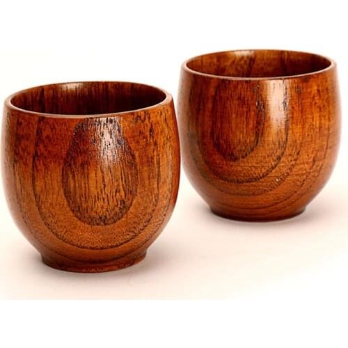 Wooden Cup Wood Coffee Tea Beer Juice Milk Water Mug Primitive Handmade Natural