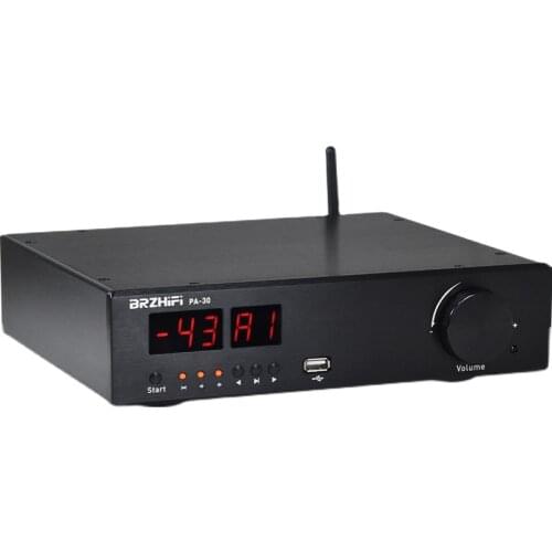 Dual Channel 68W*2 Lossless U Disk Play High Power Household Power Amplifier Fever Stereo LM3886 QCC3034 Bluetooth 5.0 APTX-HD