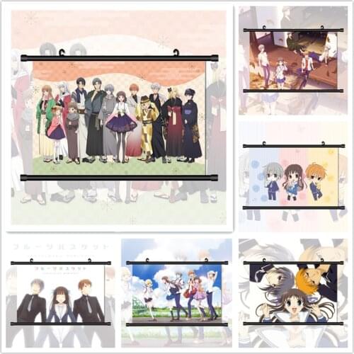Fruits Basket Honda Tohru Sohma Kyo Yuki Anime Manga HD Print Wall Poster Scroll