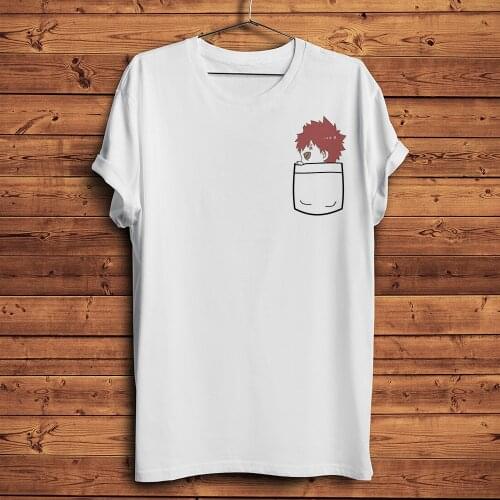Sabaku no Gaara in pocket funny anime t shirt men summer new short sleeve casual tshirt unisex manga streetwear Naruto tee