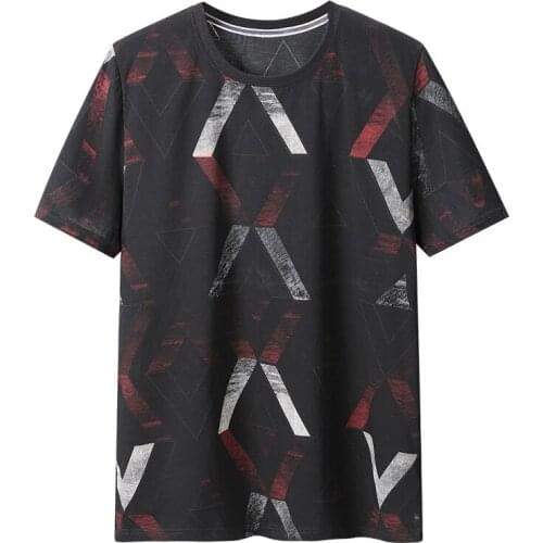 10XL 9XL 8XL 7XL high quality men t-shirt brand clothing summer new fashion geometry design mens t shirt loose print tshirts