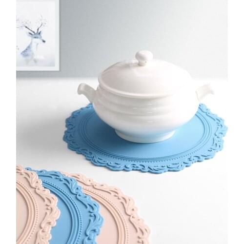 Candy Color Table Mats Drink Coaster Table Placemats Creative Coffee Mug Cup Coasters Heat-Resistant Non Slip Pads