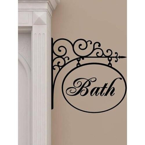 Creative DIY Bath Room Rules Toilet Room Bathroom Decoration Vinyl Quote Wall Decal Art Mural Wall stickers JG2535
