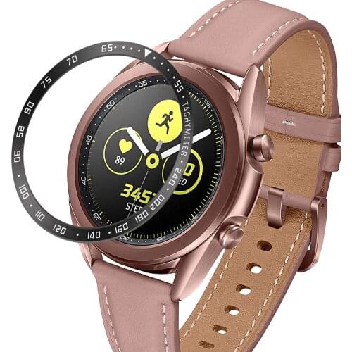 2021 New Bezel Ring For Samsung Galaxy Watch 3 Anti-scratch Steel Bezel Ring Adhesive Cover Fashion Scale Bezel Ring 41mm