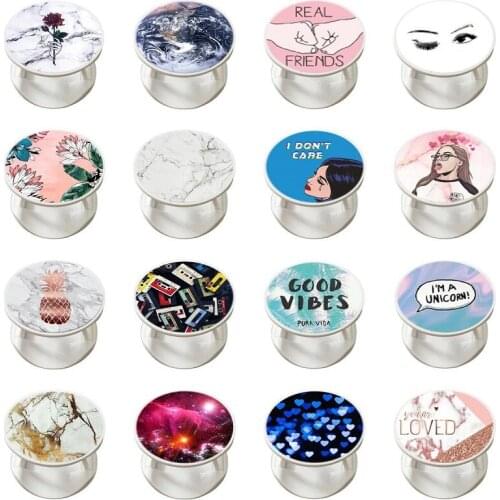 Expanding Stand Mount Phone Fold Mobile Smartphones Desktop Bracket Phone Grip Stand Holder Finger Ring Holders