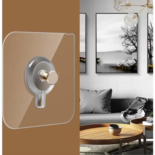 2/4Pcs Non-Trace Self Adhesive Nails Hook for Photo Frame Picture Frame Hole Hanging Nail Wall Paste Tack Photos Cross Stitch