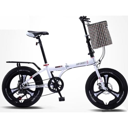 Folding bike Speed Ultra Light Portable Compact 16/20 inch Trunk Bicycle Adult Students 2019 New Selling