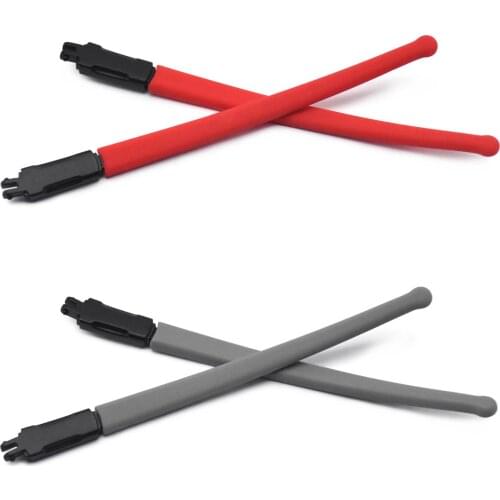 HKUCO Red/Grey Rubber Replacement Black Frame Legs For Marshal MNP OX8091 Glasses frame