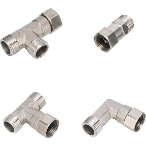 1/2" female thread tee External thread tee variable diameter stainless steel elbow garden faucet pipe docking plumbing fittings