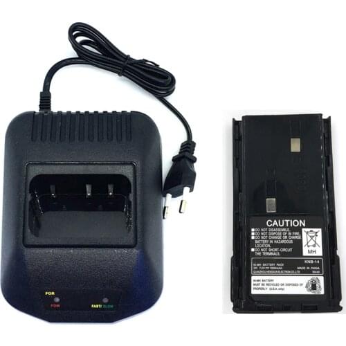 KSC-15 Dock Charger with 7.2V 1300mAh KNB-14 KNB-15 Battery for Kenwood TK-3107 TK-2107 TK3107 TK2107 TK378 TK278 TK-260 Radio