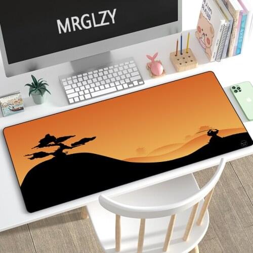 Japanese Ninja Samurai Gaming Mouse Pad Large 80x30CM Mousepad Deskpad Computer Gamer Keyboard Laptop Mouse Mat Desk Mats for PC