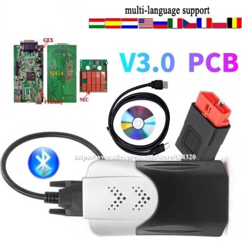 2021 Latest 2018.R0 2017.R3 Best V3.0 NEW VCI VD DS150E Cdp Bluetooth for Delphis Car Truck Obd2 Diagnostic Tools Scanner 2018r0