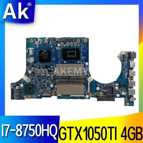 Akemy FX705GE Motherboard For Asus TUF Gaming FX705G FX705GE FX705GD 17.3 inch Mainboard Motherboard I7-8750H GTX1050TI /V4GB