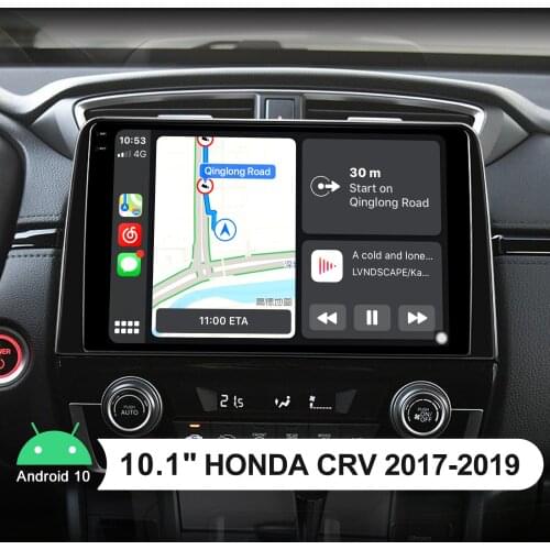 10.1 Inch 1280*800 Head Unit Car Stereo Audio System WiFi Bluetooth Carplay GPS Navigation Android 10.0 For Honda CRV 2017-2019
